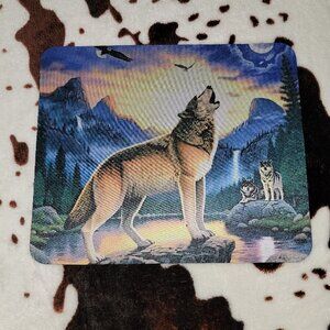 Howling Wolf Computer Mouse Pad